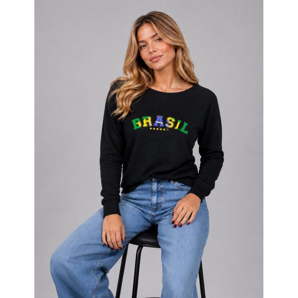 Blusa Brasil Moletinho Premium Salvatore