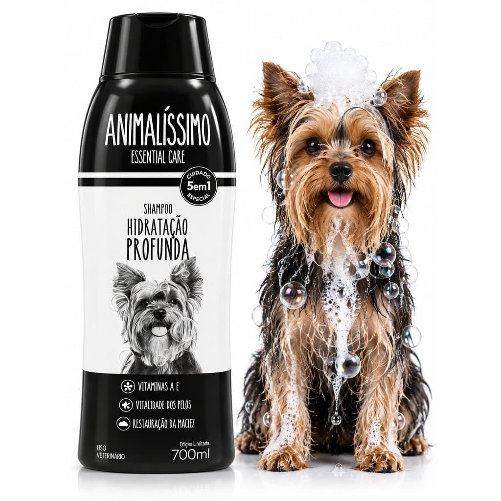 Shampoo Pet Cachorro Cão Essential Care  700ml Animalissimo - Hidratação Profunda
