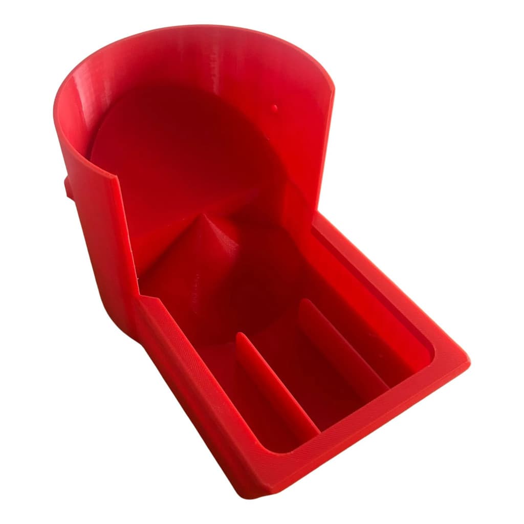 Comedouro Automatico Frango Galinha Aves Anti Desperdicio Sn Vermelho