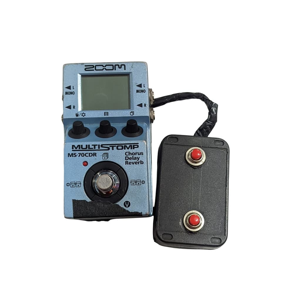USADO Zoom Pedal De Efeitos Para Guitarra Ms70 Cdr Azul