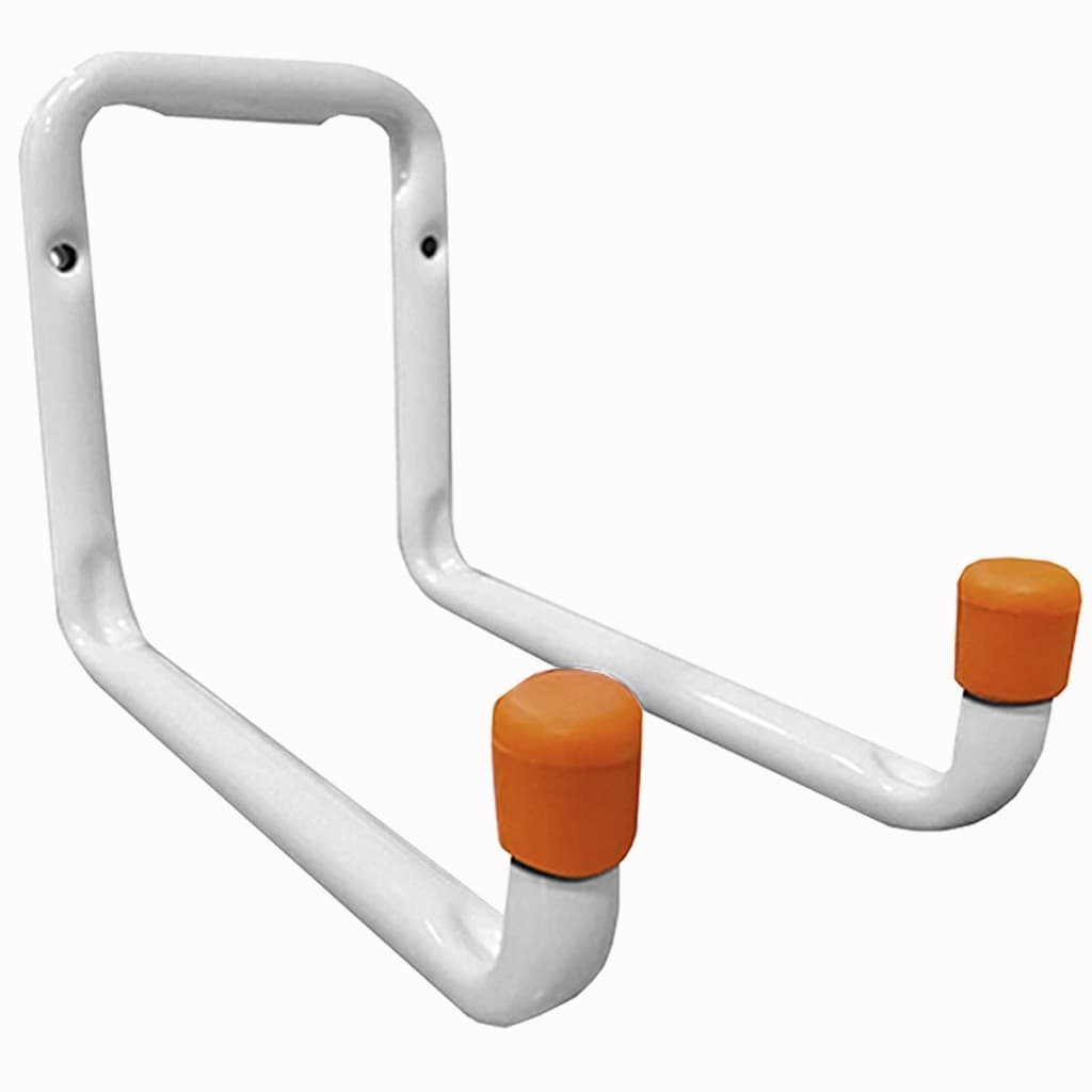 Kit 2 Suporte Gancho 20kg Pendura Escada Bicicleta 155mm x 90mm x 215mm