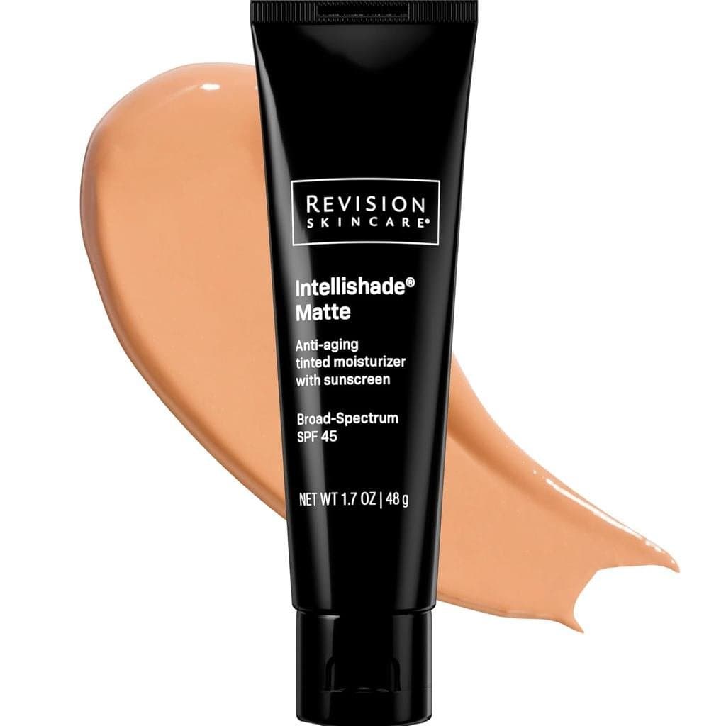 Cuidados de revisão Intellishade ®   Protetor Solar Matificante com FPS 45 Anti-Envelhecimento para o Rosto, Hidratante