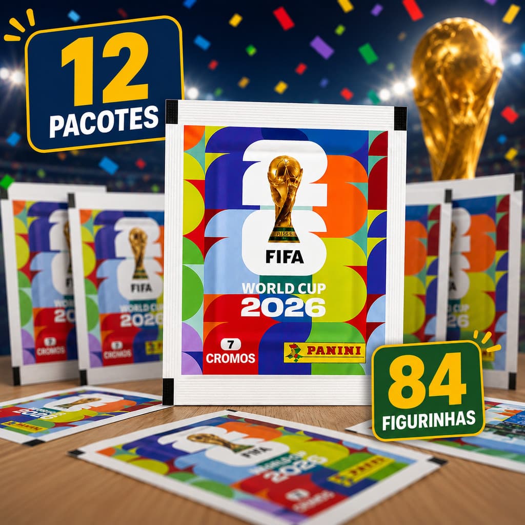 12 Envelopes com 7 Figurinhas Cada - 84 Figurinhas