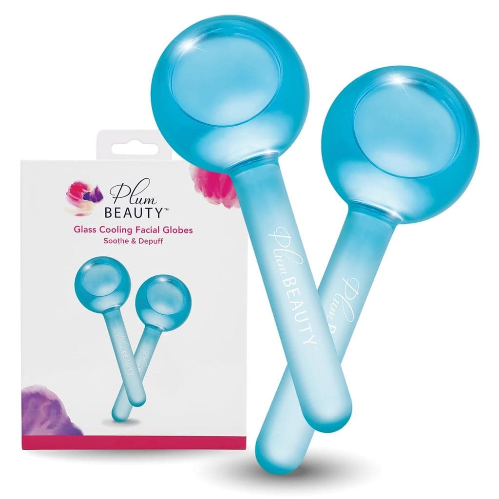 Globos de Resfriamento Facial Plum Beauty - Ferramentas de Massagem Refrescantes para Rotina de Cuidados com a Pele, Mel