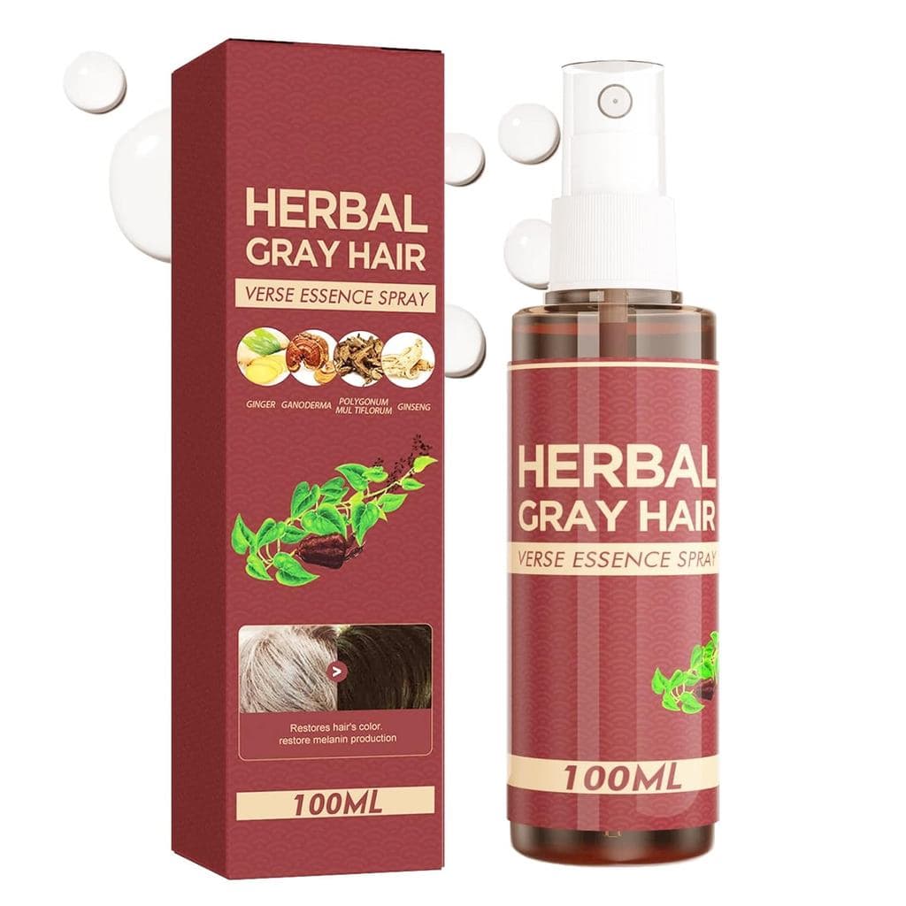 Spray Capilar Herbal Essence, Spray Essência para Cabelos Pretos, Condicionador Herbal Essence para Reverter Cabelos Gri