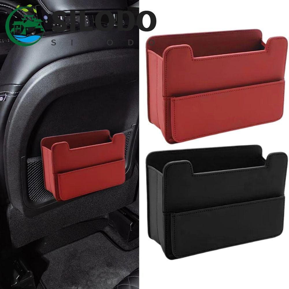 Lixeira De Carro SILODO , Material De Couro Sintético , Organizador De Armazenamento Interno , Design Suspenso