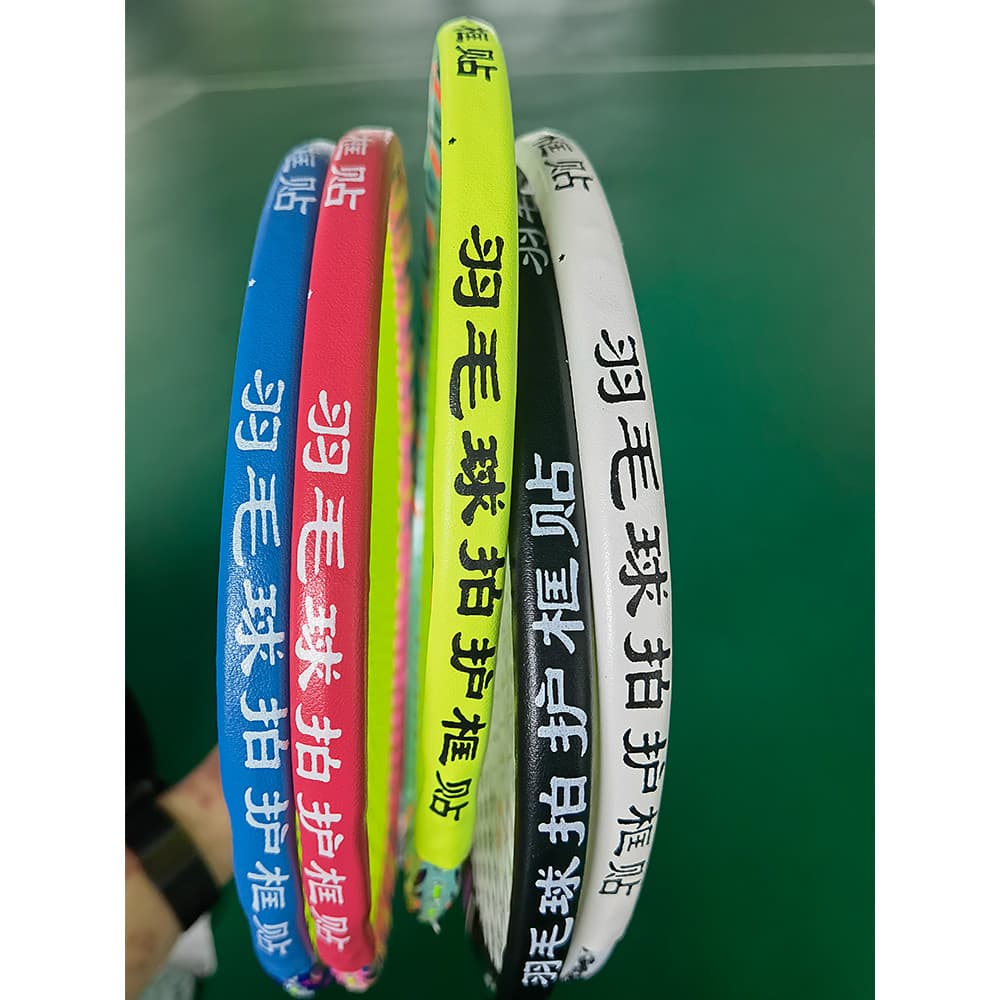 Ferramenta útil para queda de tinta Anti-quebra Raquete de Badminton Adesivo de proteção para quadro de raquete de tênis