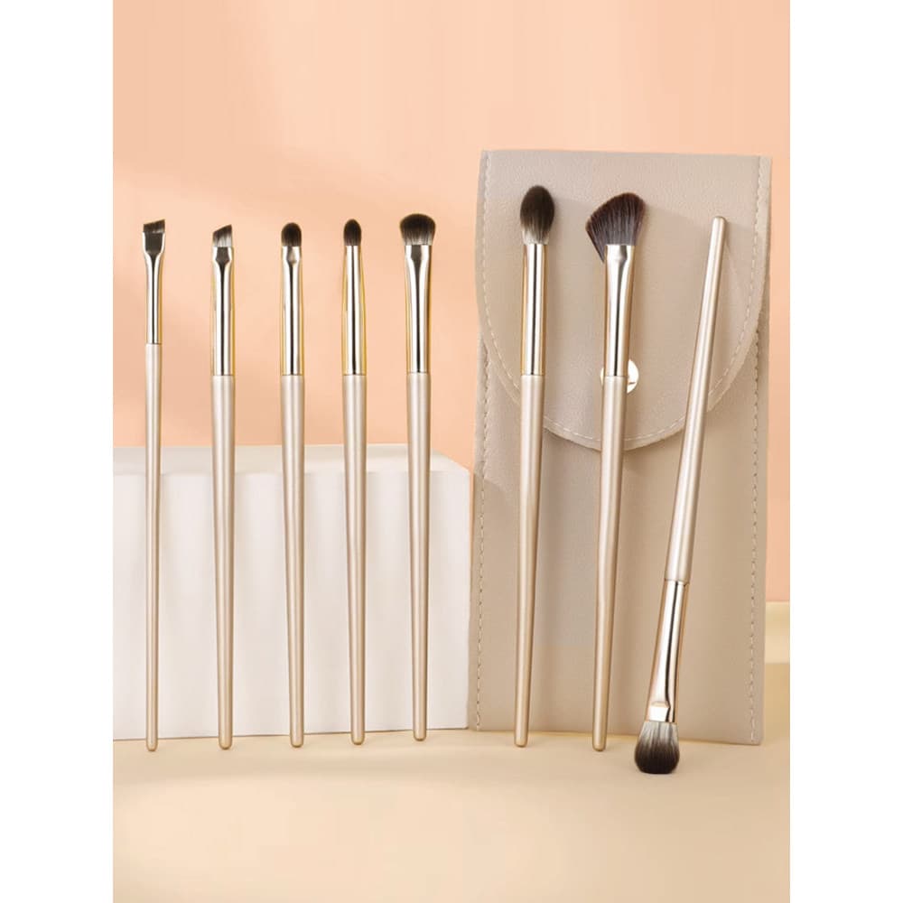 Conjunto de pincéis para sombra de olho, pincel para delineador, cor de sobrancelha, pincel para bicho-da-seda, pincel p