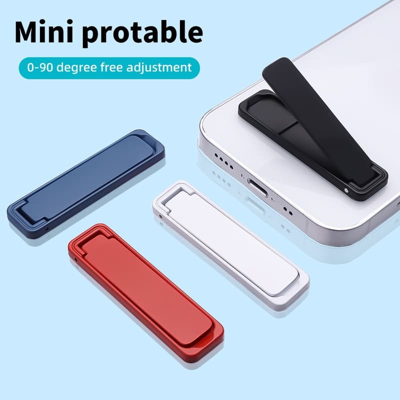 Suporte de Telefone Invisível Universal Dobrável em Liga de Zinco Ajustável e Autoadesivo