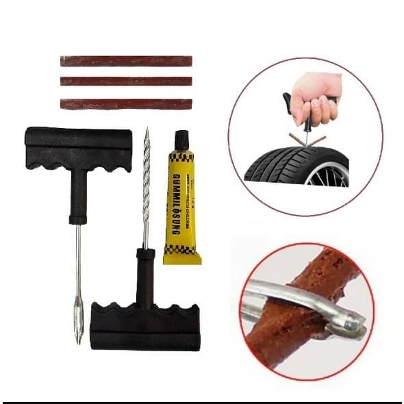 Kit Reparo Pneu Sem Camara Moto Carro