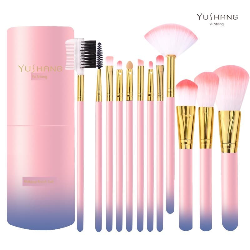 kit pincel maquiagem profissional kit pincel maquiagem Conjunto de pincéis de maquiagem portátil para destaque Yushang T