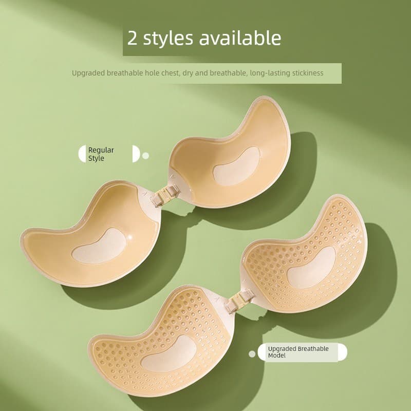 Adesivos de peito femininos invisíveis seios pequenos reunindo suporte Push-Up Anti-convexo estilo fino estilingue vesti