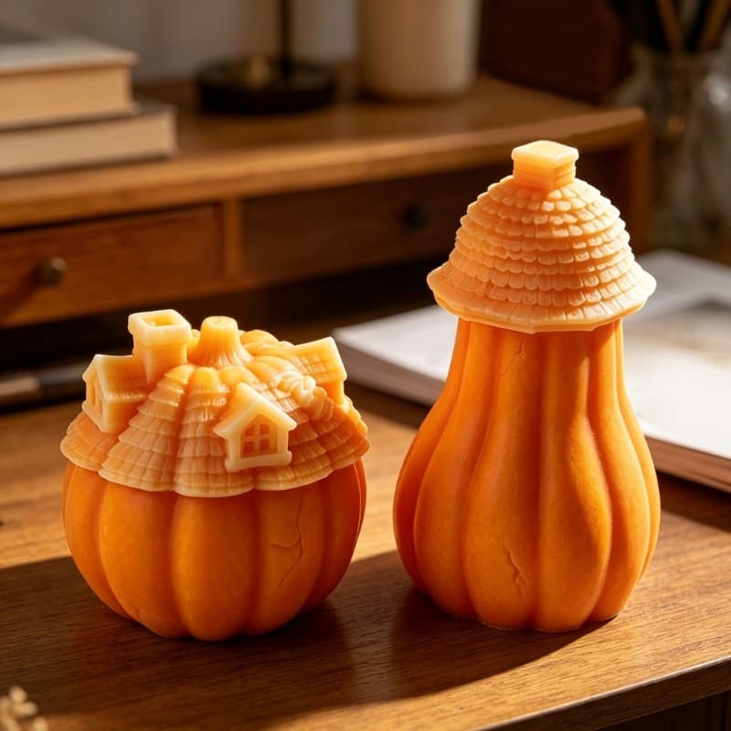 Molde De Silicone Em Forma De Abóbora YU 3D Ideal Para Sabonete De Resina E Decoração De Bolo