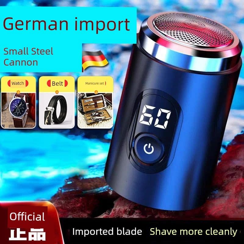 barbeador eletrico masculino Tecnologia alemã barbeador elétrico masculino Display Digital inteligente pequeno canhão de