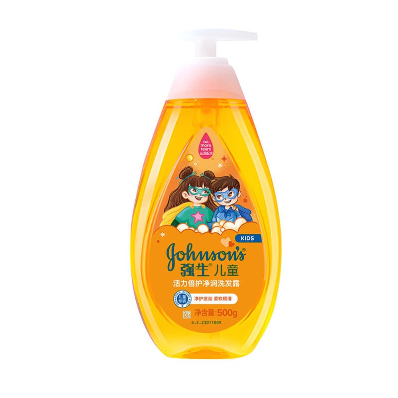 Johnson & Johnson Children's Vitality Double Care Shampoo de limpeza Limpeza de cabelo Seda Suave Suave Sem lágrimas Fór
