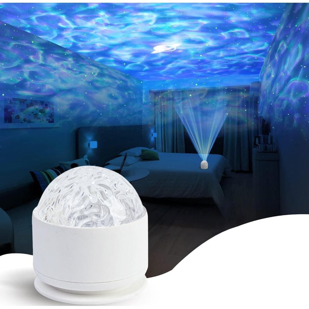 Luzes Sensoriais Calmantes, Brinquedos Sensoriais para Crianças com Autismo, Projetor de Luz Oceânica com 15 Padrões de