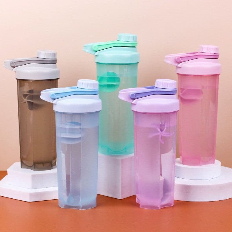 Copo liquidificador esportivo com alça de 700ML, copo agitador de Milkshake, copo agitador de proteína em pó, copo de ág