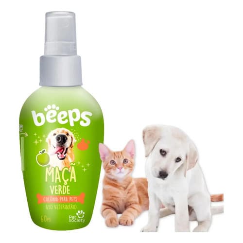 Colônia Pet Society Beeps Maçã Verde Cães E Gatos 60ml