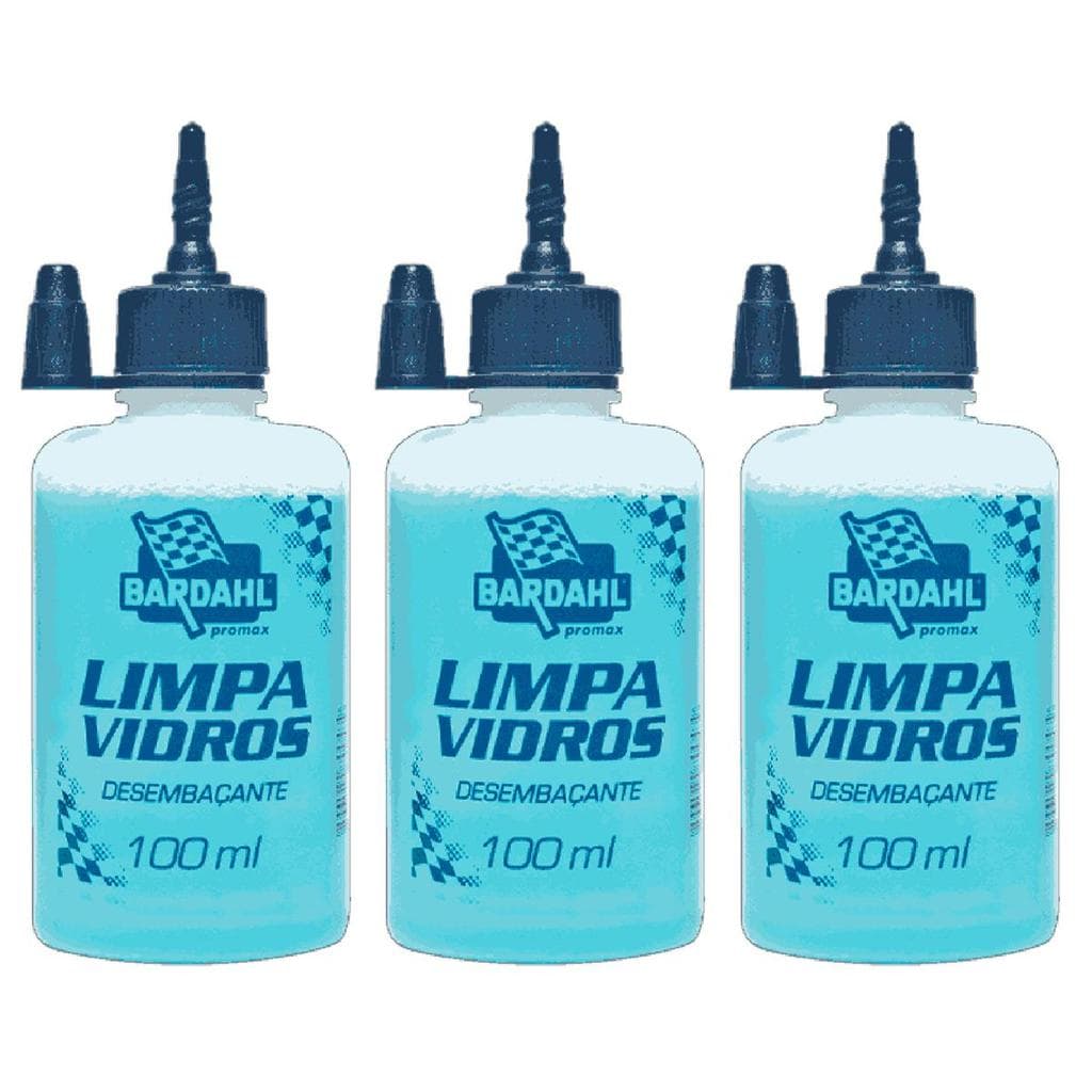 Limpa Vidros Antiembaçante 100ml Bardahl Kit 3 Un.