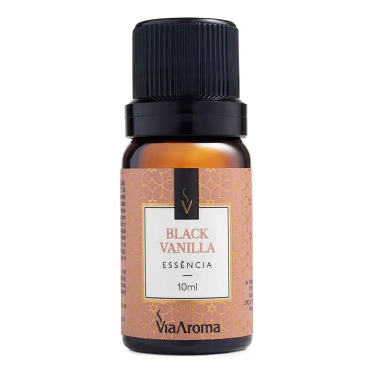 Essência Black Vanilla Via Aroma 10ml Para Difusor Elétrico