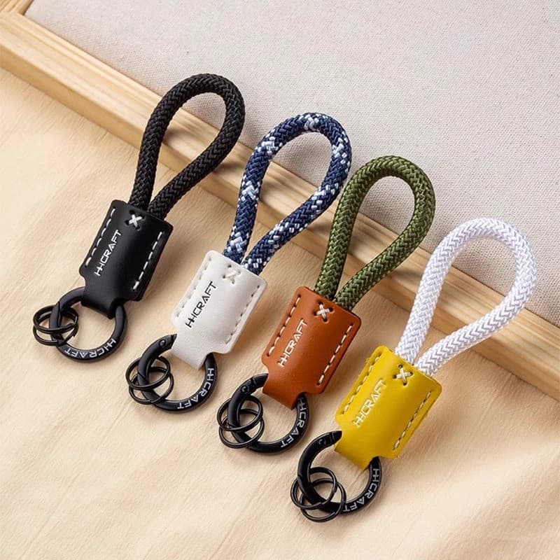 Cordão de telefone móvel de couro trançado corda chaveiro pingente anel fivela pendurado corrente masculino feminino est