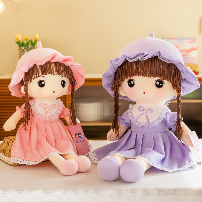 Super Macio Toque Qingxin Pano Boneca Calmante Dormir Travesseiro Bonito Brinquedo De Pelúcia Presente Do Dia Das Crianç