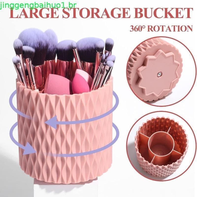 Kit De Pincéis De Maquiagem Profissional , 25 Peças , Com 1 Suporte Para Pincel , Conjunto De 5 Puffs E 18 Tortas