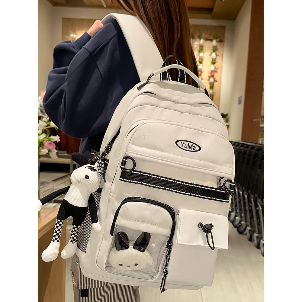 Crianças mochila meninas estudantes universitários do ensino médio estudantes do ensino médio letras leves de grande cap