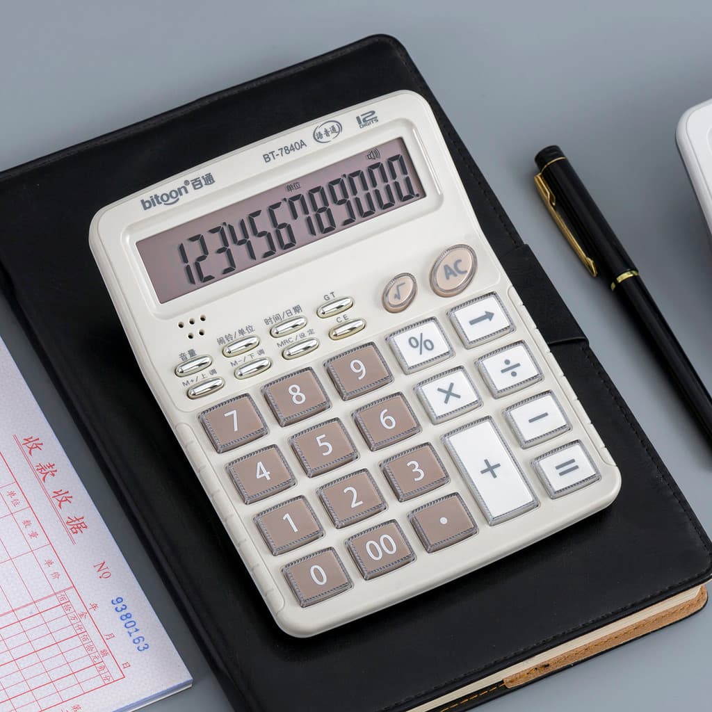 Tipo de voz calculadora escritório Universal computador pronúncia ao vivo contabilidade comercial botão cristal financei