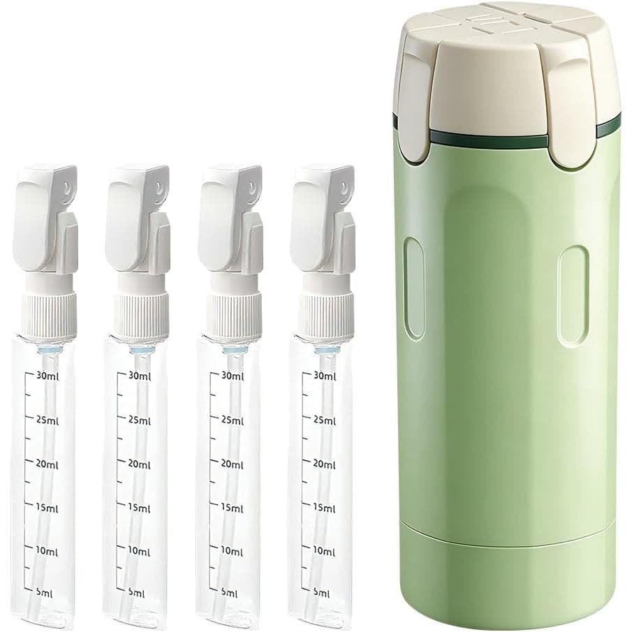 Conjunto de 4 Frascos de Viagem Recarregáveis 4 em 1, Novidade 2026, Frascos de 30ML para Produtos de Higiene Pessoal, R