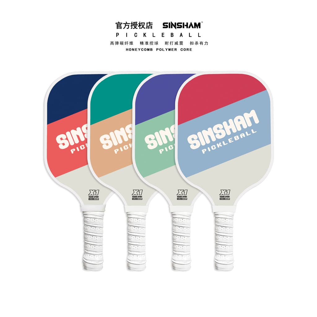 SINSHAM marca nova dopamina contraste cor fibra de carbono Retro pickleball raquete competição grau pickleball Universal