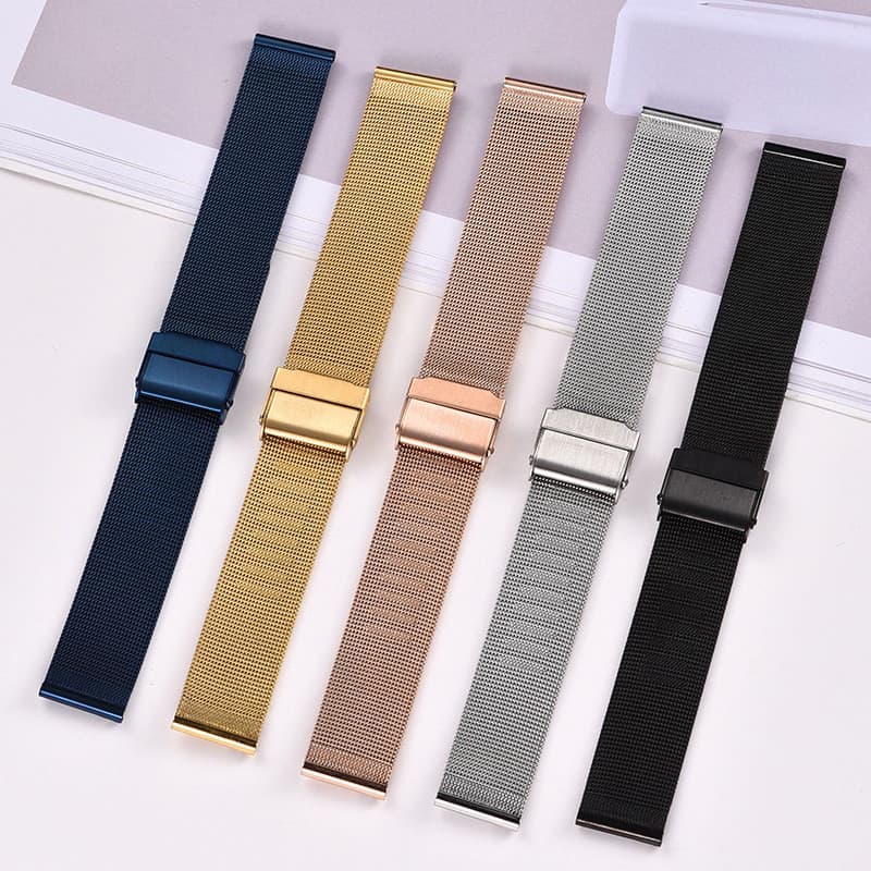 Nova CURREN Pulseira de Relógio Original Masculino Milan Aço Inoxidável com Pulseira de Malha de Metal