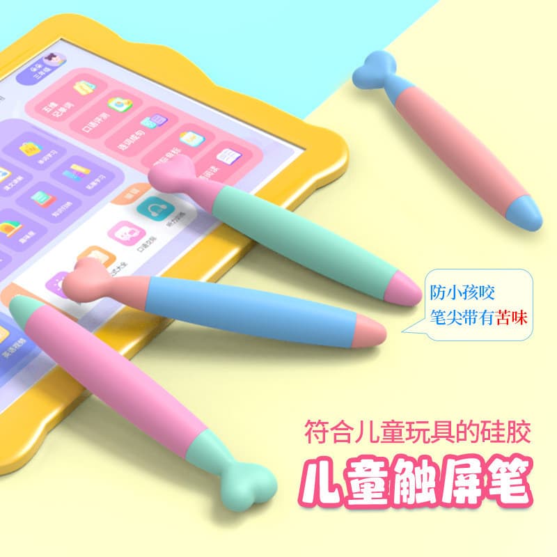 Caneta stylus para tela de toque infantil, fornecimento direto da fábrica, caneta colorida fofa para celular, Tablet Uni