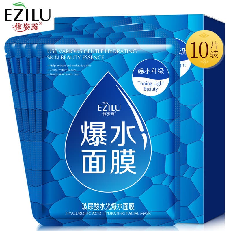 Máscara de água Super quente Taiwan Hong Kong mesma venda ácido hialurônico água luminosa hidratante remendo sem enxágue