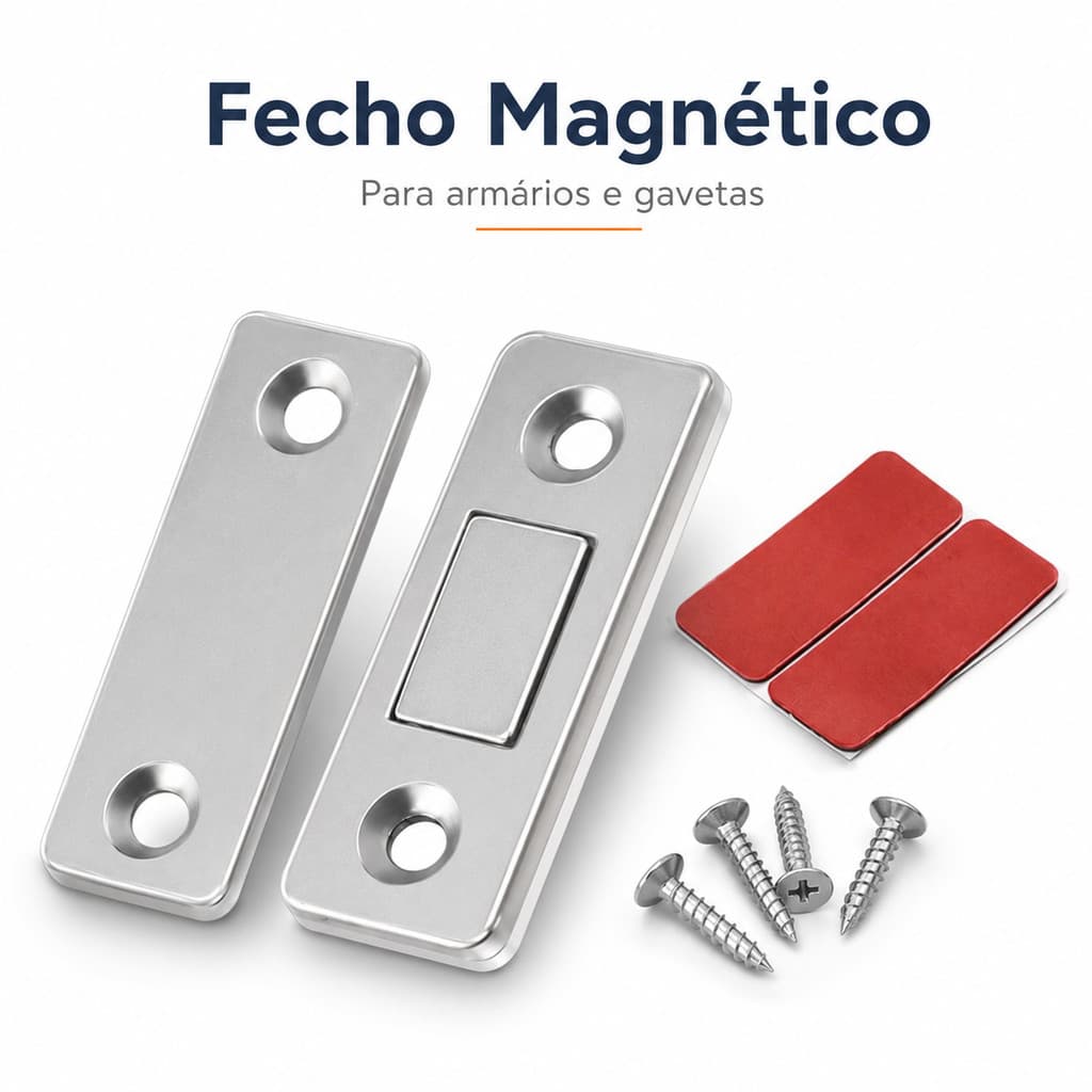 Fecho Magnético para Armário Porta Ultra Forte para Móveis