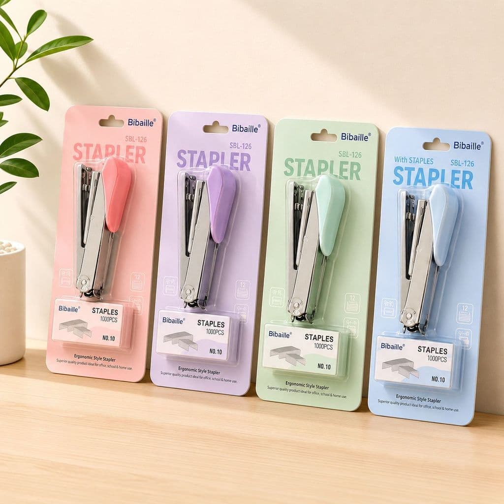 Kit Completo Grampeador No.10 Com 1000 Grampos Alta Qualidade