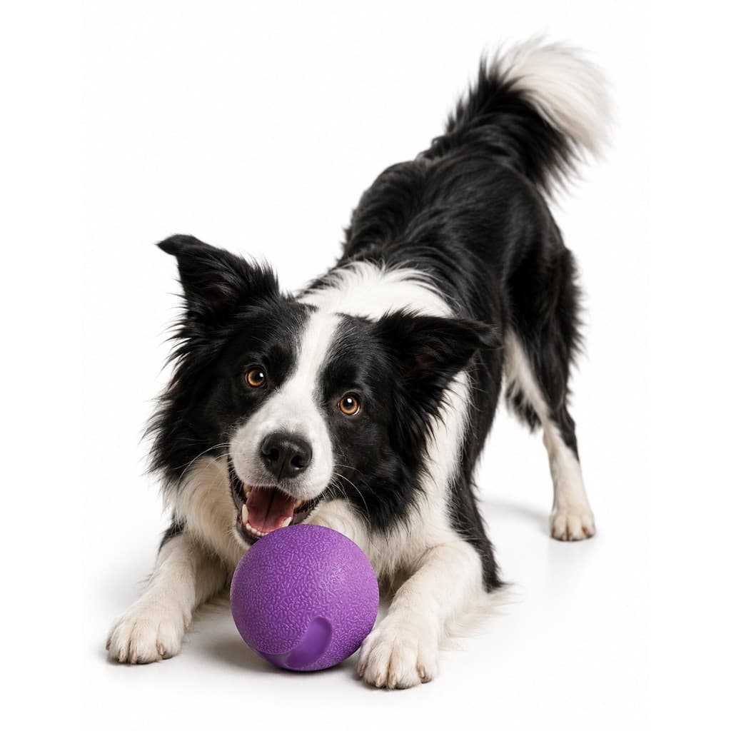 Bola Mordedora Brinquedo Pet Cães Slim Ball 60Mm Roxo Neon