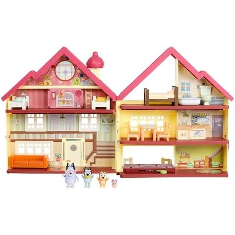 Bluey House Playset Para Crianças , XL Ultimate Interactive Lights and Sounds Playhouse Toys , Inclui Piso De Dança , Ca