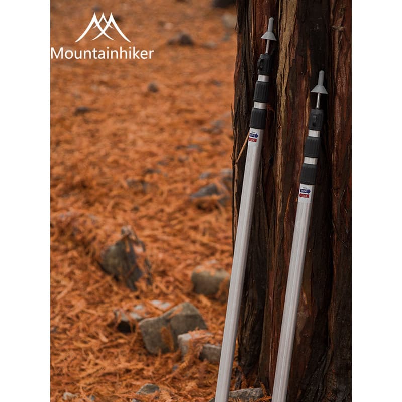 Mountain convidado acampamento ao ar livre 3 seções liga de alumínio dossel pólo tenda pólo suporte pólo Ultra-leve ajus