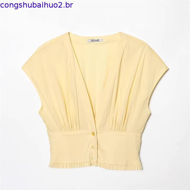 ZA Minivestido feminino de seda primavera novo estilo 4661348