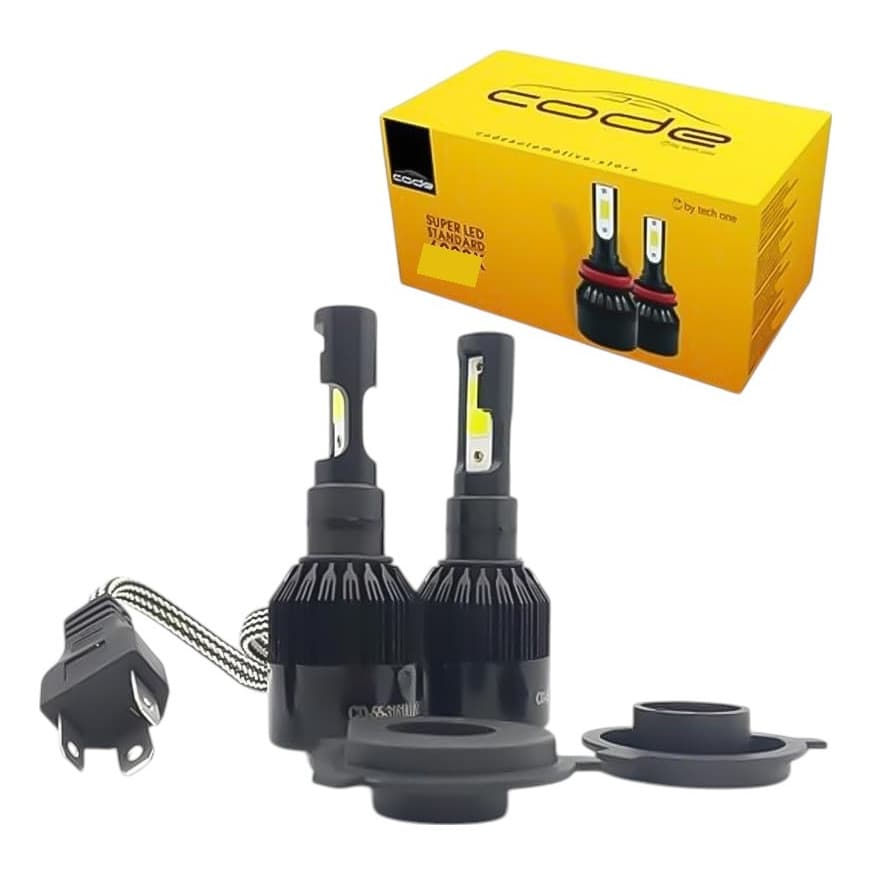 Kit Super Led Caminhão Onibus 6000k 24v H1 H3 H7