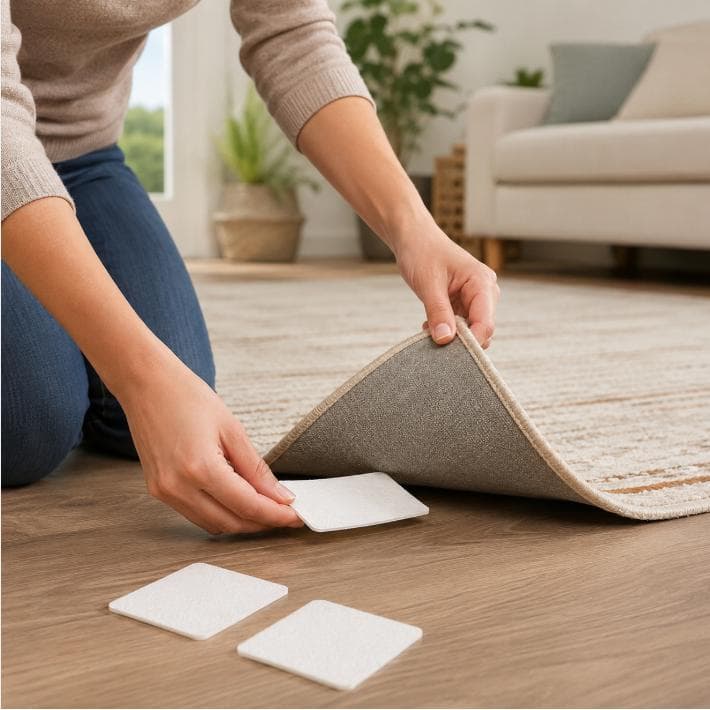 Adesivo Antiderrapante para Tapete 4 Peças – Mais Segurança e Estabilidade no Dia a Dia