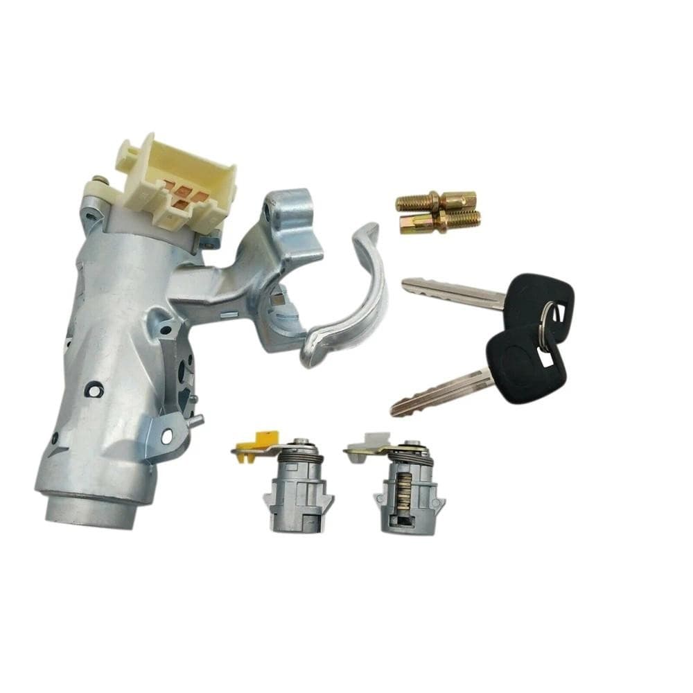 AD05-Ignition Lock Core Interruptor De Ignição Fechadura De Barril De Direção + Porta Com 2 Chaves Conjunto Para Toyota