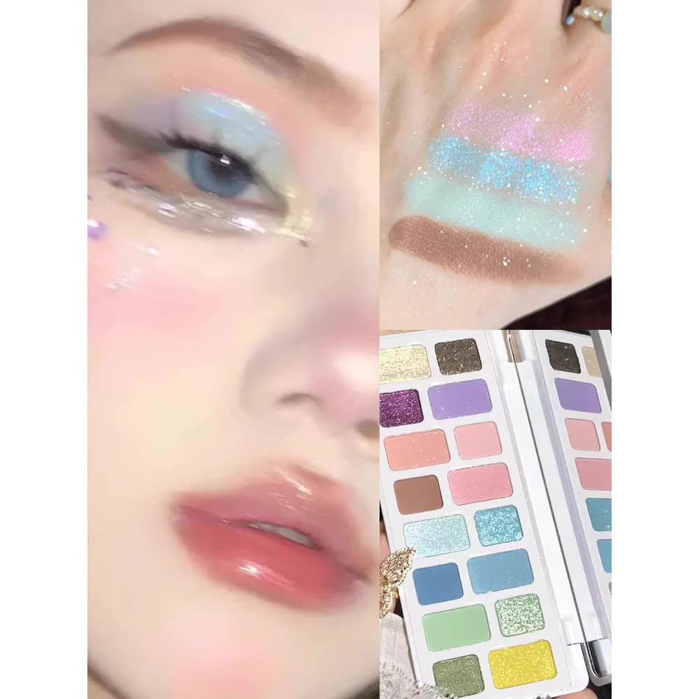 Paleta de sombras de 16 cores com desempenho de cor Natural fosco perolado cos Play maquiagem camaleão palco maquiagem d
