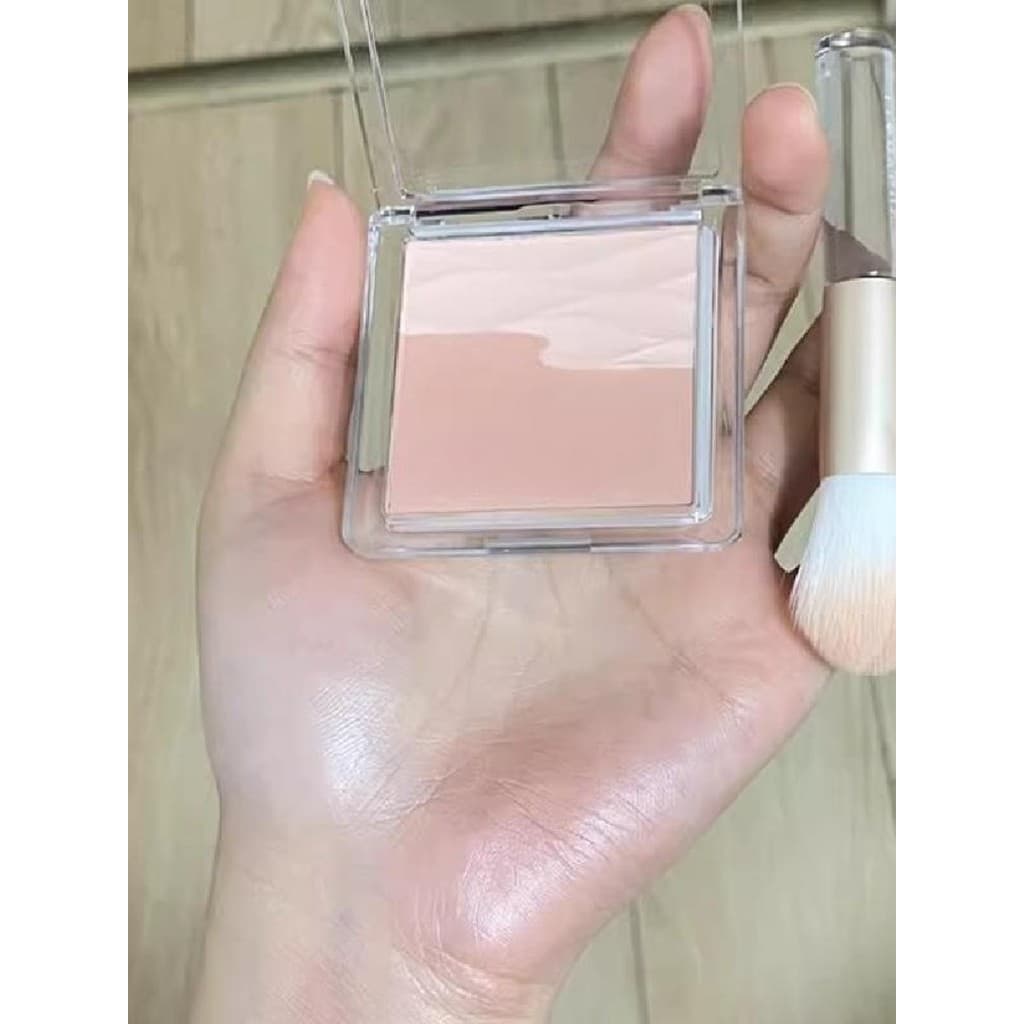 Blush de cetim estilo japonês com sabor antigo Light Yan!Derretendo o brilho claro da água Natural do brilho alto do pó