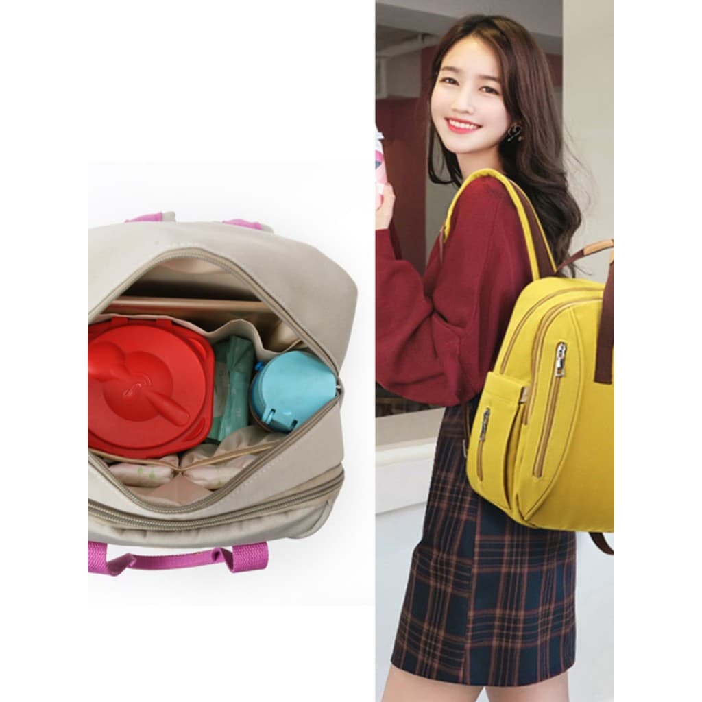Mochila mochila mamãe saco passeio com armazenamento de bebê durável grande capacidade Multi-bolso senhoras mamãe com mo