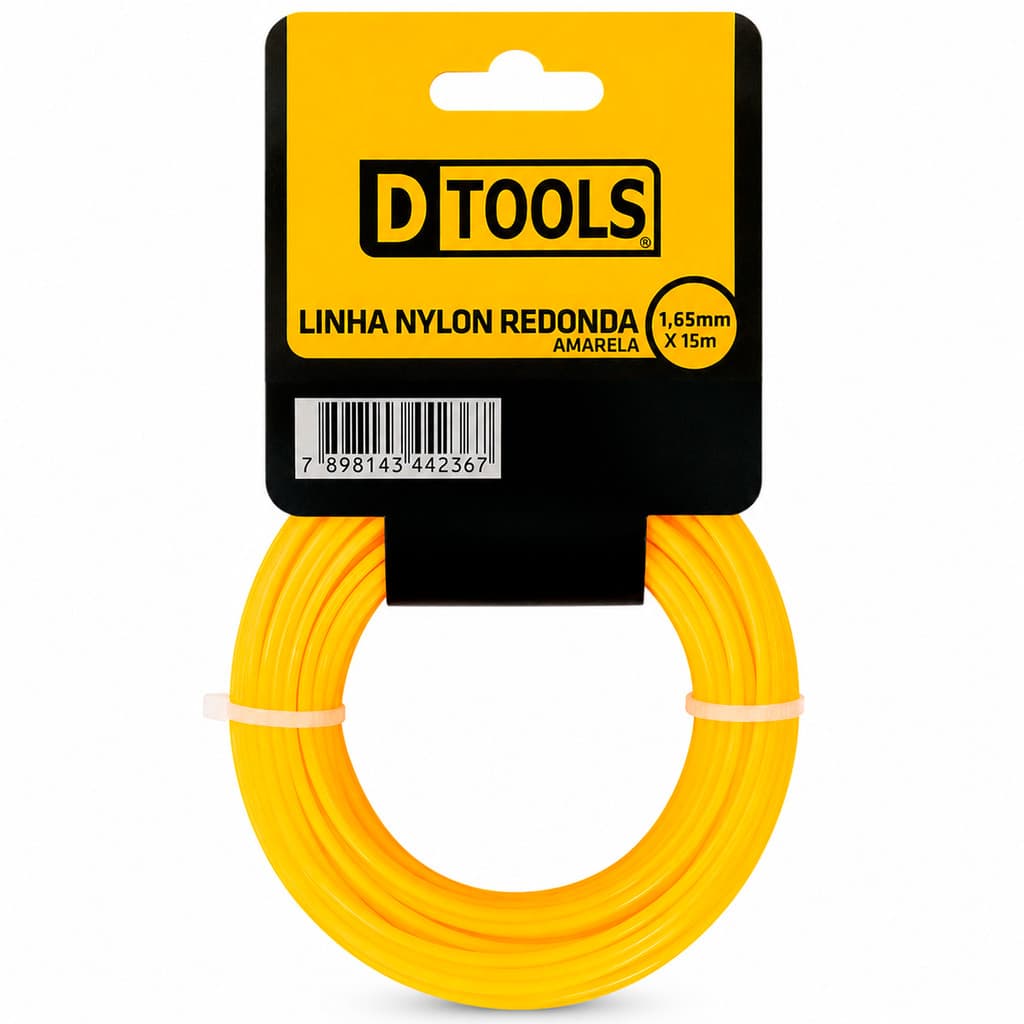 Linha de Nylon para Maquina de Cortar grama 1,65mmx15metros