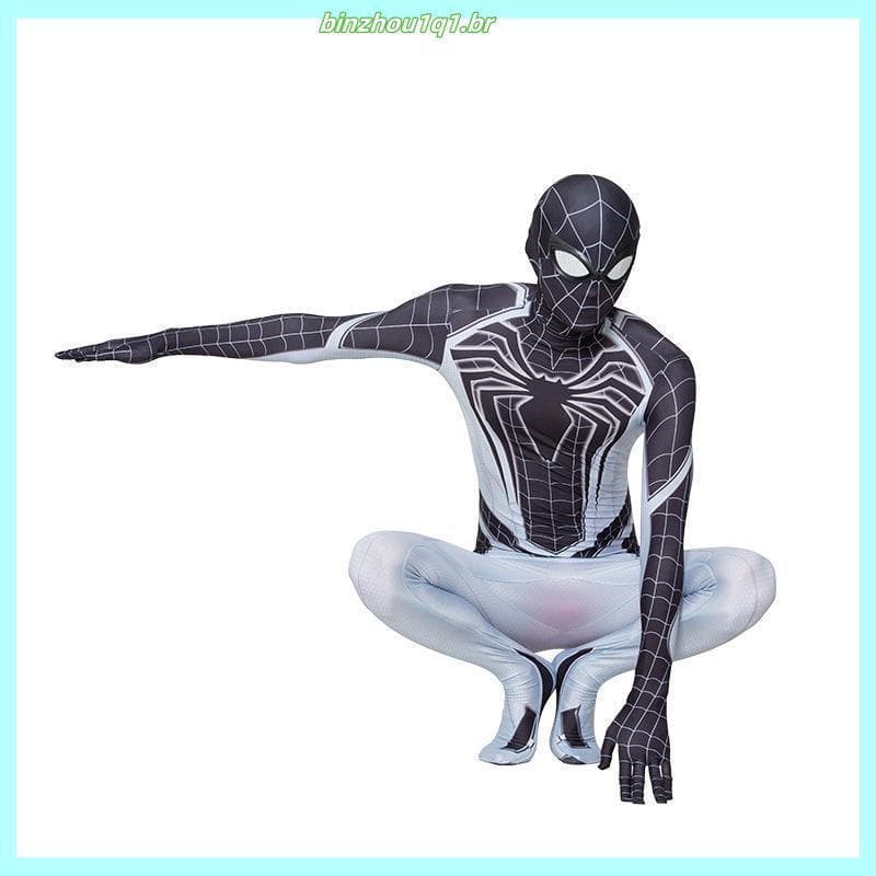 Fantasia de Cosplay do Homem-Aranha WQDO para Crianças, Macacão Zentai de Spandex, Fantasias de Halloween BQ8E