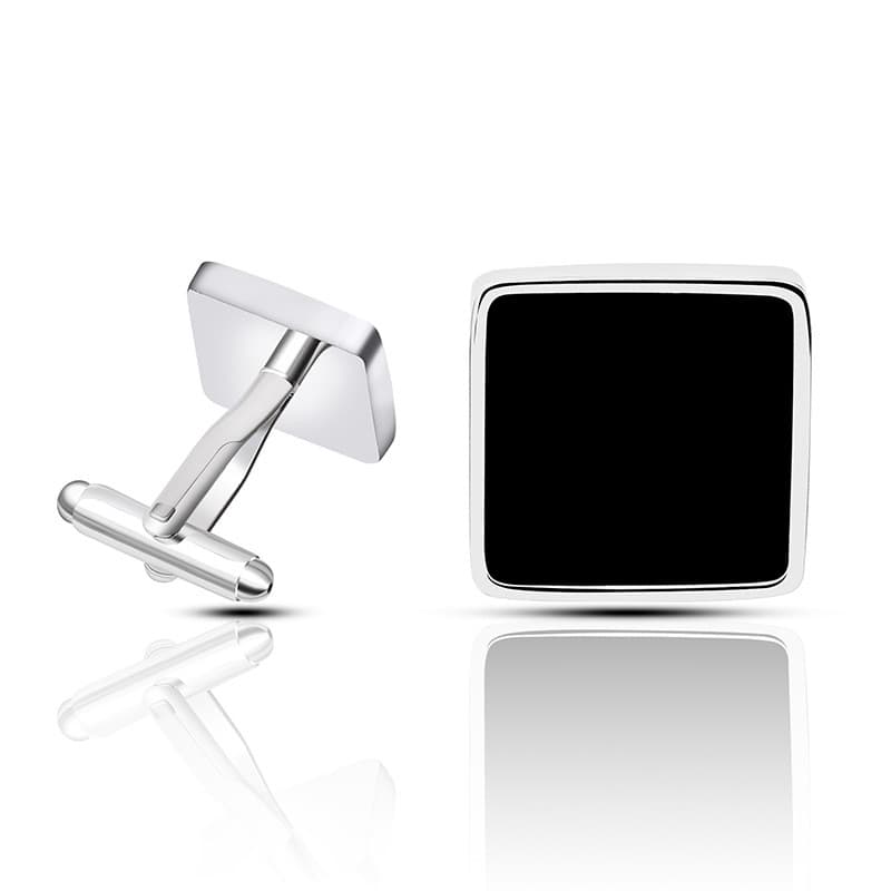 Abotoaduras francesas manguito unhas moda óleo gotejamento quadrado abotoaduras moda masculina camisa francesa abotoadur