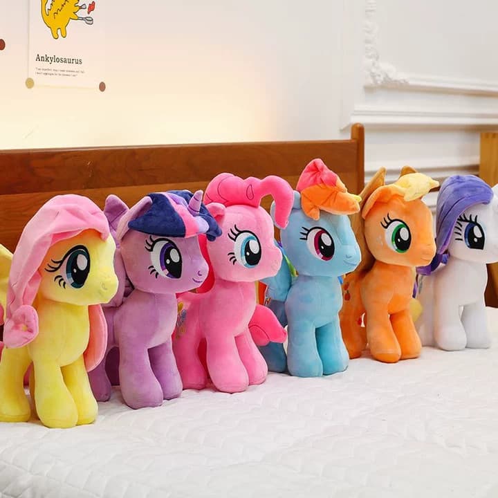 Super Bonito Meu Pequeno Pônei Boneca De Pelúcia Anime Crepúsculo Brilho Fluttershy Pinkie Torta Dos Desenhos Animados O